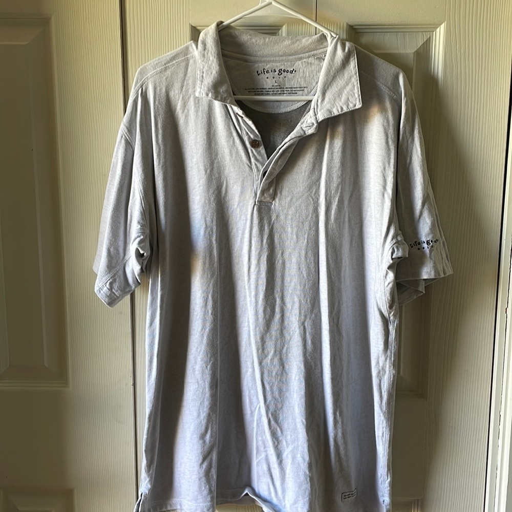 Mens Life Is Good Golf Polo